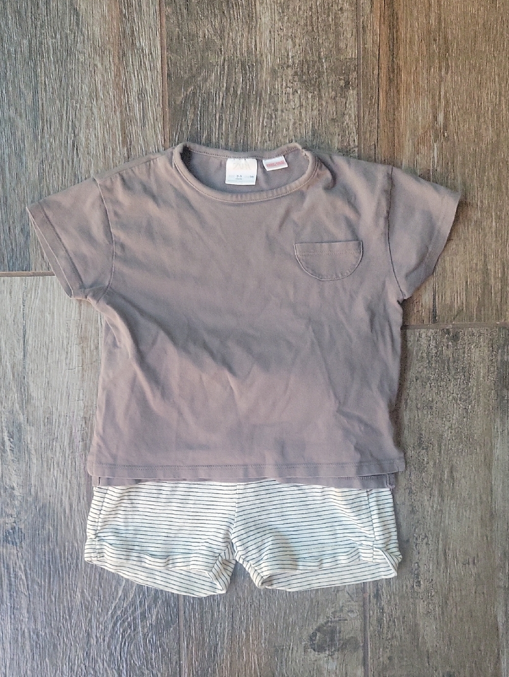 Zara Kids Short And Tee Size 2-3 Years